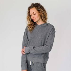 Acogedora Sudadera con capucha de doble punto para mujer: perfecta para descansar, atuendos informales y capas en un clima más fresco - Product Image 1