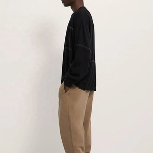 Hombres personalizados al por mayor logotipo personalizado impresión y bordado cuello redondo de gran tamaño todo el color estilo casual sudaderas con capucha de alta calidad - Product Image 2