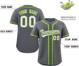 High Tech Baseball Jersey Personnalisé Bouton À Séchage Rapide Maille Tissu Softball Chemise Jeune Fit Brodé Tackle Twill USA Design - Product Image 4