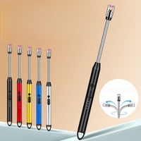 Briquet électronique à arc rechargeable USB-C MQ, coupe-vent, à plasma, pour cuisine, barbecue, bougies, cheminée, allumage longue portée