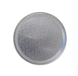 ถาดเสิร์ฟอลูมิเนียมเคลือบเงาสีทองดีไซน์รูปดอกไม้ - Product Image 1