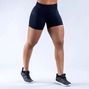 Short de sport haute sans couture pour femmes en gros grande taille Scrunch Butt Yoga pantalon respirant Biker Shorts Logo élastique lavé - Product Image 1