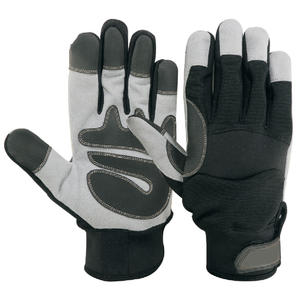Guantes de Trabajo de Cuero Reforzados de Alta Calidad para Hombre, Protección para las Manos, Doble Palma de Cuero, Guantes de Seguridad para Trabajos de Construcción - Product Image 4
