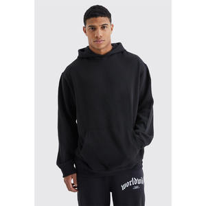 Pakistan Made 100% Cotton Fleece Pullover <b>Hoodie</b> <b>for</b> <b>Men</b> Winter Windproof & Eco-Friendly Breathable 550g Fabric Custom Printed - Product Image 2