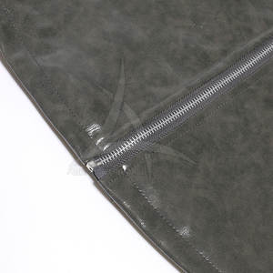 Veste en cuir de vache sur mesure, grande taille, avec logo sur le devant, col montant, respirante, pour homme, usage extérieur en hiver - Product Image 5