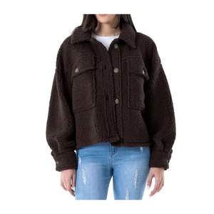 Veste en polaire Teddy tendance pour femmes, automne, confortable, respirante, de haute qualité, fermeture éclair longue, vêtements d'extérieur chauds - Product Image 3