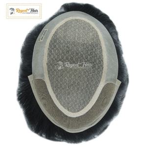 Tupé Remy indio para hombre Miraz FL más vendido 100% encaje de trama atado a mano Base de PU estilos rectos de onda Natural al por mayor en stock - Product Image 5