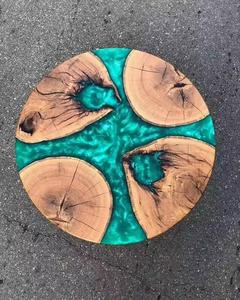 Dessous de verre en bois et résine à décorer de forme personnalisée Nouveau design Dessous de verre en bois et résine pour vaisselle à manger - Product Image 2