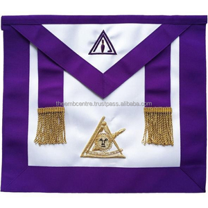 Delantal Masónico de Alta Calidad con Bordado Fino para Maestro Masón Real y Selecto, Suministro de Delantales para Logia - Product Image 2