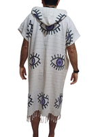 Serviette de plage turque à capuche, poncho, écologique, séchage rapide, tissu 100% coton, designs personnalisés pour femmes et hommes