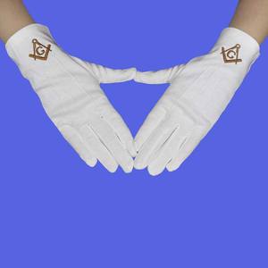 Precio de fábrica 100% guantes industriales de algodón guantes de trabajo de mano blanca guantes masónicos personalizados - Product Image 1