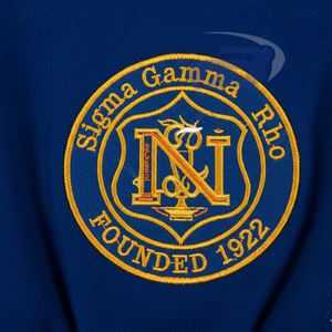 เสื้อแจ็คเก็ตบอมเบอร์วาร์ซิตี้ Sigma Gamma Rho สำหรับฤดูหนาว กันลม ระบายอากาศดี ลายปะติดปักตัวอักษร สไตล์วิทยาลัย แฟชั่นสตรีทแวร์ สีน้ำเงิน - Product Image 3