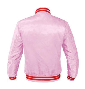 Custom Logo Baseball Varsity Jacket Breathable Chenille Patch Plus Size Waterproof Satin <b>Fabric</b> Winter Jacket For Men - Product Image 6