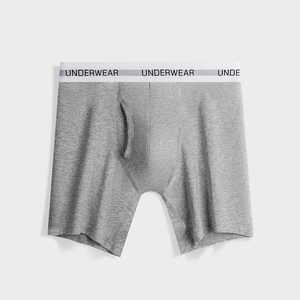 Ropa interior sexy para hombre, calzoncillos bóxer de talla grande en tela de punto transpirable, tiro bajo, tiro medio, Color sólido personalizado, venta al por mayor, adultos - Product Image 5