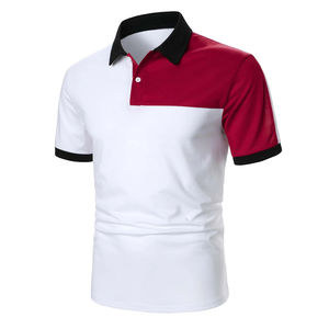 Manga corta de cuello alto para hombre para Polos Ropa de calle Cómodo diseño sólido transpirable en Tallas grandes - Product Image 2