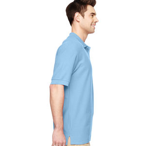 Polo de piqué sólido de ajuste clásico para hombre, camiseta Polo de mezcla seca para hombre - Product Image 5