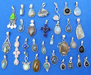 Vente chaude bonne qualité 925 argent Sterling naturel doré rutile pierre précieuse forme ovale pendentif pour fête porter des bijoux faits à la main - Product Image 5