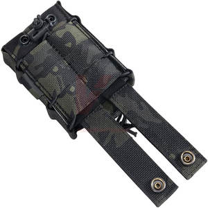 Universal Double Mag Holder Tactical Paintball Sports Double Mag Pouch Adjustable Open Top Ammo <b>Holster</b> MOLLE Eco-Friendly - Product Image 4