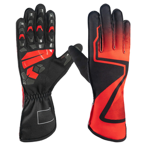 Gants de course en cuir de haute qualité meilleure conception unisexe demi-doigts gants de moto imperméables hiver Standard gants de course - Product Image 1