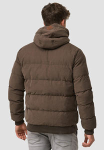 Veste matelassée imperméable à capuche en toile d'extérieur, épaisse, de qualité supérieure, pour l'hiver, vente en gros, veste de créateur pour hommes - Product Image 3