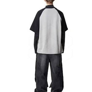 Fabricante de Pakistán, camiseta de doble capa para hombre, camiseta de doble capa personalizada OEM de calidad superior para hombre - Product Image 4