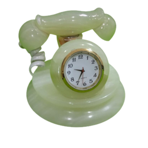 Juego de teléfono de ónix blanco, juego de Teléfono de piedra de ónix, teléfono de mármol de ónix - Product Image 1