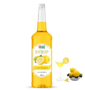 Hot products 750ml Vinut Lemonade Syrup From Natural Lemon Vietnam OEM ODM Service From Factory