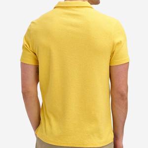 T-shirt de golf pur de haute qualité Logo personnalisé 100% coton T-shirt à col rond pour hommes - Product Image 3