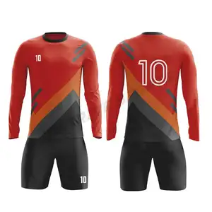 Healy Sportswear Men Soccer Wear Kunden spezifisches Jugend fußball trikot mit Logo und Zahlen Sublimierte Fußball uniformen