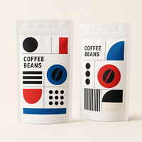Sachet Doypack Personnalisé Imprimé Anti-humidité et Anti-odeur pour Grains de Café Spécialisés et Aliments pour Animaux avec Fermeture Éclair Qualité Alimentaire
