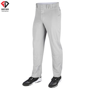 Pantalon de base-ball 100% Polyester pour hommes, vente en gros, haute qualité, personnalisé, longueur longue, bon marché, blanc, nouveau Design - Product Image 4