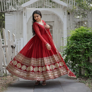 dress diwali festival Diwali Festival Outfit Sky Blue Colour Plazo Suit For Girls main image 1