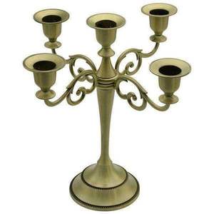 Hermosos candelabros de metal hechos a mano para bodas en la iglesia adecuados para la iluminación del altar y decoraciones florales interiores - Product Image 4