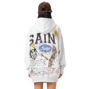 Pull-over unisexe de luxe de haute qualité pour hommes Sweats à capuche pour hommes Designs personnalisés 3d Puff Print logo Design Graphic Hoodies Men - Product Image 5