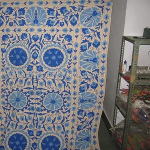 手工制作著名的Jaipuri被子Kantha被子印度面料100% 棉家庭酒店薄纱毯子扔批发毯子