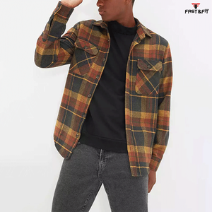 Chemise en flanelle pour homme, nouvelle mode, légère, tricotée, décontractée, prix d'usine, manches longues, respirante, séchage rapide, best-seller - Product Image 3