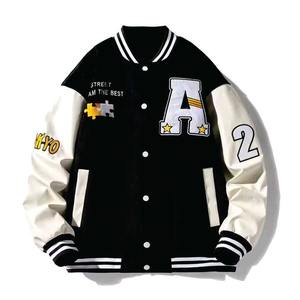 Vente en gros 2025 Veste bomber universitaire de baseball de haute qualité premium avec broderie et logo personnalisé - Product Image 4