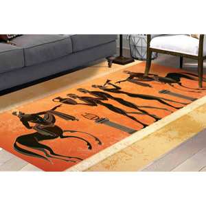 Alfombra de Mitología Griega: Centauro y Hieroglíficos, Alfombra Suave Antideslizante, Alfombra Delgada No Tejida - Product Image 1