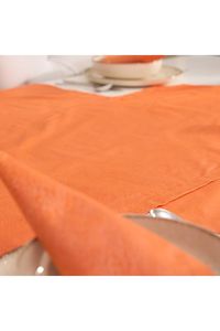Ensemble de table à manger orange 5 pièces et 4 sets de table 35x45 cm 1 chemin triangulaire 50x150 cm décoration de table élégante - Product Image 2