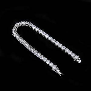 Diamond Tennis <b>Bracelet</b> Luxury Round Diamond <b>Bracelet</b> VVS VS Lab Grown <b>Stones</b> Secure Clasp Custom Wholesale Jewelry - Product Image 2