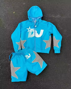 Chándales cortavientos de nailon para hombre de fabricante superior con logotipo bordado recién llegado, diseñe su propio estilo, chándales transpirables unisexTracksuits - Product Image 6