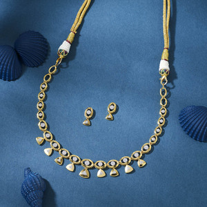 Regal Cascade <b>Gold</b> Necklace <b>Set</b> for Women-Classic Fine <b>Jewelry</b> for Wedding Party Engagement Anniversary Gift - Product Image 1