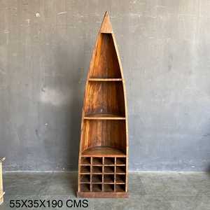 <b>Rustic</b> Wooden <b>Bookshelf</b> for Home Office Living Room Bedroom School Hotel Durable Metal Cabinet for Book Storage - Product Image 5