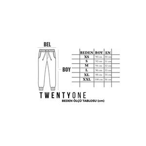 Pantaloni della tuta da donna grigi con due fili elasticizzati-KSJIIBLA-1203