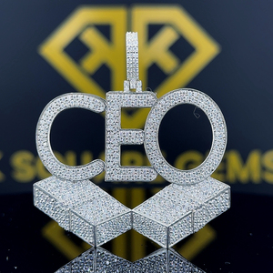 ชุดเครื่องประดับเพชรแนวฮิปฮอปยอดนิยมมีเอกลักษณ์14 KT เครื่องประดับเพชรที่ปลูกในห้องปฏิบัติการทองคำเครื่องประดับตามสั่ง - Product Image 6