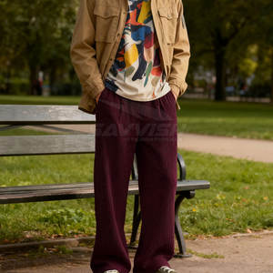 Pantalon de survêtement évasé de nouvelle conception, pour usage extérieur, vêtements décontractés, pantalon de survêtement évasé pour hommes, meilleure qualité, pantalon de survêtement évasé pour hommes - Product Image 4