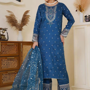 ชุดเดรสสไตล์อินเดีย & ปากีสถาน2025ชุดเดรสสไตล์ปากีสถานที่เย็บติดกันหรูหราสำหรับเทศกาลอีสเตอร์ - Product Image 1
