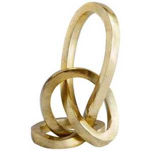 Escultura de Arte Pop Única de Primera Calidad, Tallada a Mano en Aluminio Natural Dorado, Adorno Artesanal de Lujo Duradero para Bodas - Product Image 1