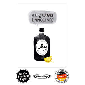 Impresión Artística Minimalista en Papel, Diseño de Naturaleza Muerta con Motivo 'All Good Things' - Product Image 5