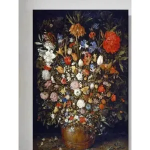 Fida Brueghel Bouquet de fleurs dans un seau en bois, impression sur toile - Product Image 6